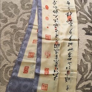 Silky charmeuse scarf